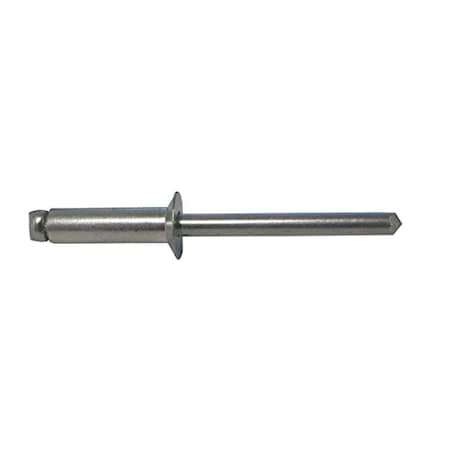 Stanley Engineered Fastening Blind Rivet, Countersunk Head, 0.125 in Dia., 0.265 in L, Aluminum Body, 1000 PK AK42ABS